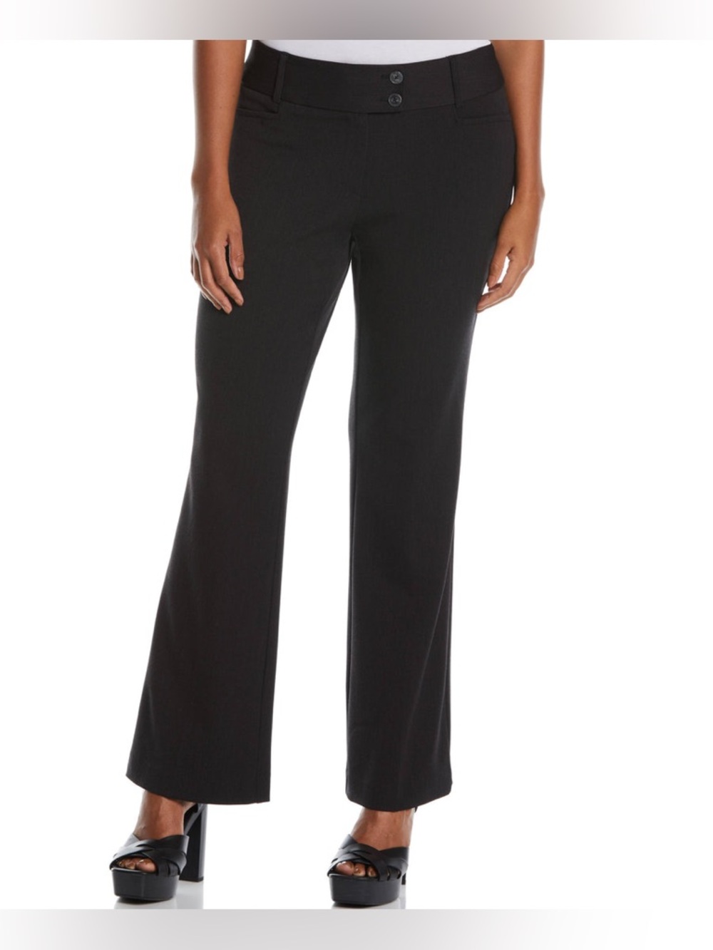 Rafaella Gabardine Bootcut Pant- Curvy Fit
